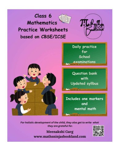 Class 6 Mathematics CBSE / ICSE question bank practice Workbook with Mental Maths