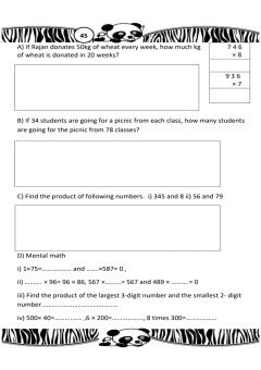 Mathematics: Class 3 Maths Practice Workbook CBSE/ICSE With Answers