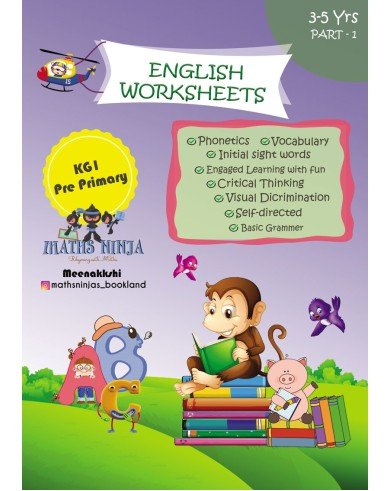 Lkg/ Nursery English Phonics Letter sound Story Book with exercises