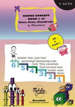 UKG Grade 1 Mental Math Activity book of Concept Ones, tens and hundreds 