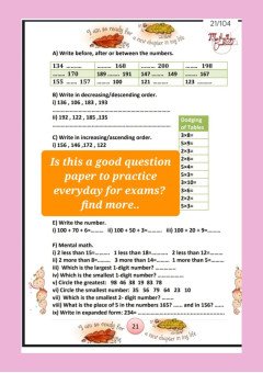 Class 1 Mental math book set of activity and practice workbook | cbse/Icse question papers|concept book of ones tens and hundred | word problems worksheets by Mathsninjas Bookland (pack of 2)